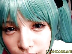 Blå haired hatsune miko creampied